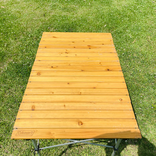 売り切れました💦コールマン　ナチュラルウッドロールテーブル110 木製テーブル