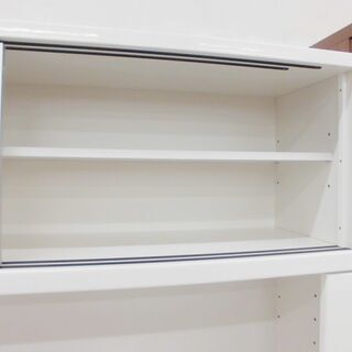 テレビボード テレビ台 壁面 幅160×奥47×高186cm エナメル調 ホワイト 収納家具 TVボード 苫小牧西店 - テレビ台
