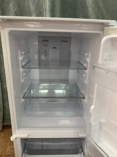 137L ガラスドア 2ドア冷蔵庫 シャープ SJ-G14E4-W つけかえ どっちも