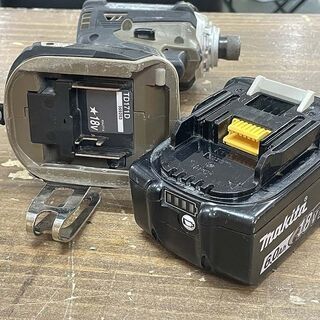 (Y)北大前! 札幌 引取 makita/マキタ 充電式インパクトドライバ TD171DGX(AB) オーセンティックブラウン 18V 6.0Ah バッテリ BL1860B×2/充電器 工具 DIY