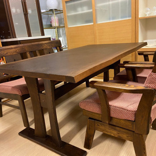 ✨インテリアハウス✨展示中❣️木目が美しい〜ダイニングテーブルセット🚚無料配送