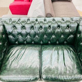 🤎展示品！！VINCENT(ヴィンセント)  チェスターフィールド2Pソファ 定価￥59900 🤎