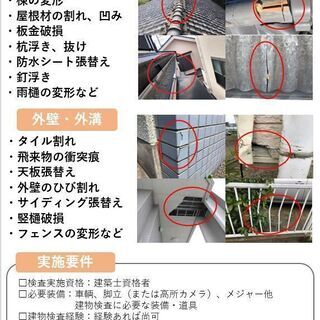 報酬2万円 業務委託 建物調査 修繕見積書 報告書作成業務 1日複数物件依頼有 1案件毎2万円 事業者災害対策機構 成田の建築の無料求人 広告 アルバイト バイト募集情報 ジモティー
