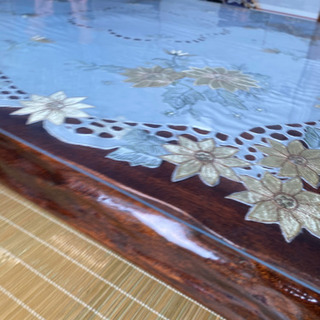 黒檀一枚板ダイニングテーブル