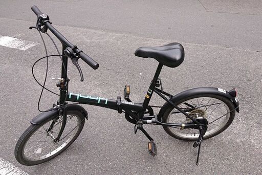 20型 折りたたみ自転車　黒　HOOH　206　V075