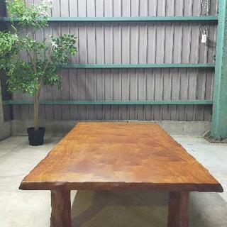 【希少品】無垢一枚板テーブル（定価40万）　天然木