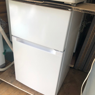 【リサイクルサービス八光　田上店　安心の3か月保証　配達・設置OK】アイリスプラザ 冷蔵庫 87L 2ドア ひとり暮らし 幅47.5cm ホワイト PRC-B092D-W