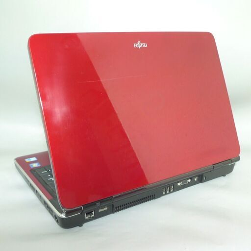 1台限定 レッド色 ノートパソコン 良品 15.6型 富士通 AH700/5A Core