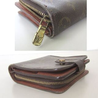 本物 ルイヴィトン 2つ折財布 ファスナー付 M61667 モノグラム/コンパクトジップ 札幌市北区屯田