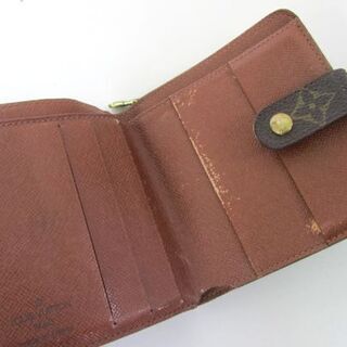 本物 ルイヴィトン 2つ折財布 ファスナー付 M61667 モノグラム/コンパクトジップ 札幌市北区屯田