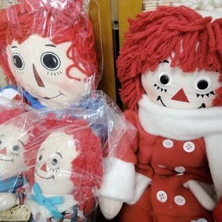 ラガディアン アン&アンディ Raggedy Ann & Andy 人形など