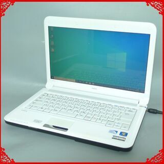 ノートパソコン 中古良品 14型 NEC PC-LE150C1 Celeron 4GB 320G DVDRW 