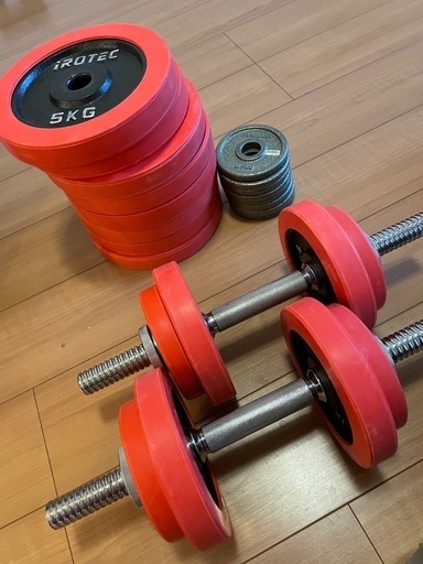 IROTEC(アイロテック)ダンベルセット 60kg(30kg×2セット) 0.5kg