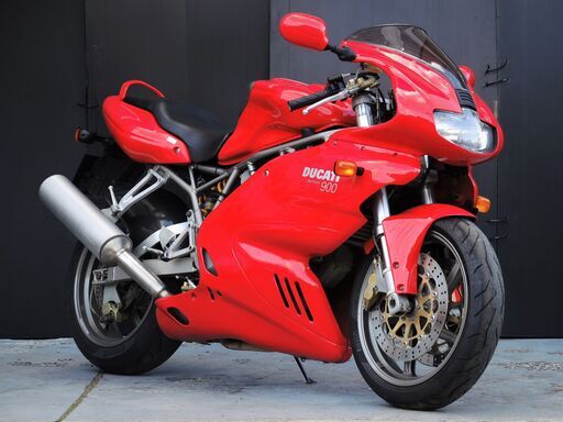 愛媛発★綺麗め DUCATI スーパースポーツ SS900 2001 エンジン一発始動♪ 程度良好 赤レッド 走行距離少なめ25,873km =始動動画有= 現状渡