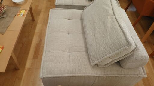 k302☆アグラカクソファ☆1pソファ☆ライトグレー☆デザイン☆幅1000