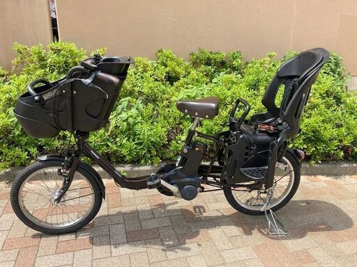 続々売約！？2017大容量12Ah　パナソニック　ギュットミニ　Panasonic　子供乗せ　20インチ　電動自転車　３人乗り　619⑦