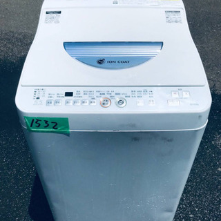 ✨乾燥機能付き✨1532番 SHARP✨電気洗濯乾燥機✨ES-T...