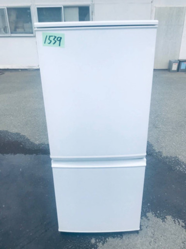 1539番 シャープ✨ノンフロン冷凍冷蔵庫✨SJ-D14A-W‼️