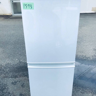 1573番 シャープ✨ノンフロン冷凍冷蔵庫✨SJ-D14A-W‼️