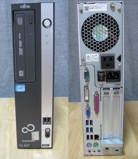 爆速！！富士通ESPRIMO　D582F-Win10 64bit-i3-3220-3.3GHz-メモリ8Ｇ-新古品SSD240Ｇ-office2016-DVD-R