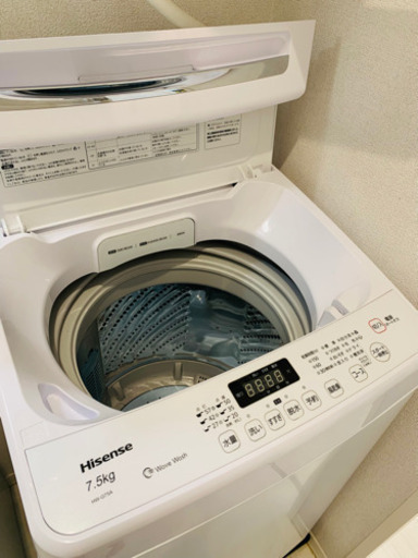 洗濯機　1年使用