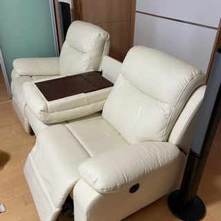 【ネット決済】電動　リクライニングソファ　3人　大家家具