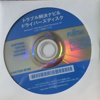 リカバリーディスク（富士通ESPRIMO D551/D DX DW用）の画像