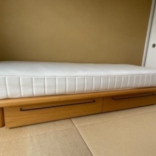 【ネット決済】無印ベッド スモールサイズ ベッド下収納付