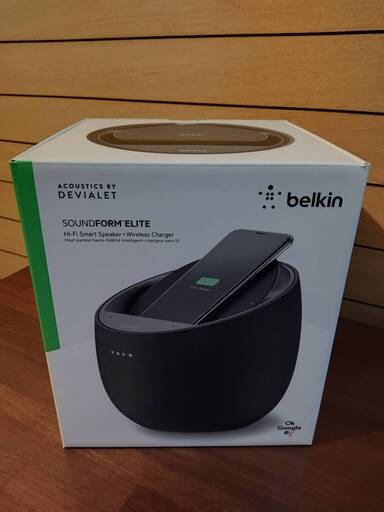 ほぼ新品です BELKIN (DEVIALET) SOUNDFORM ELITE Hi-Fi スマートスピーカー（ワイヤレス充電機能付き）/ Bluetooth 5.0 \u0026 WIFI