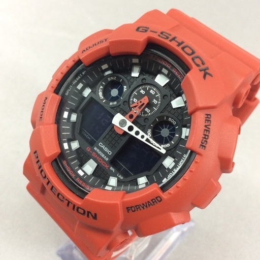 CASIO G-SHOCK ジーショック デジアナ腕時計 GA−150 赤文字盤