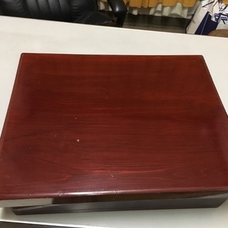 【ネット決済】木製塗りの茶器入れ箱  大小2種