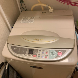 洗濯機　SANYO ASW-UP60A 無料で差し上げます