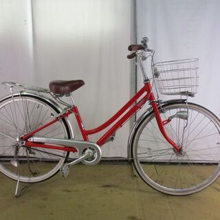 ★ブリヂストン　Lopeta　レッド★ 中古自転車 B332 【26インチ 】アルミフレーム　低床設計