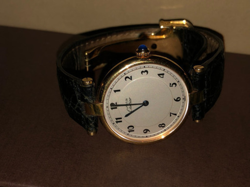 2万値下げ‼︎ お買得‼︎Cartier(カルティエ)ヴェルメイユ ラウンド 925刻印 アラビア数字 ローマン QUARTZ クォーツ腕時計
