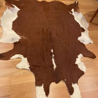 カウハイド ラグ 本革