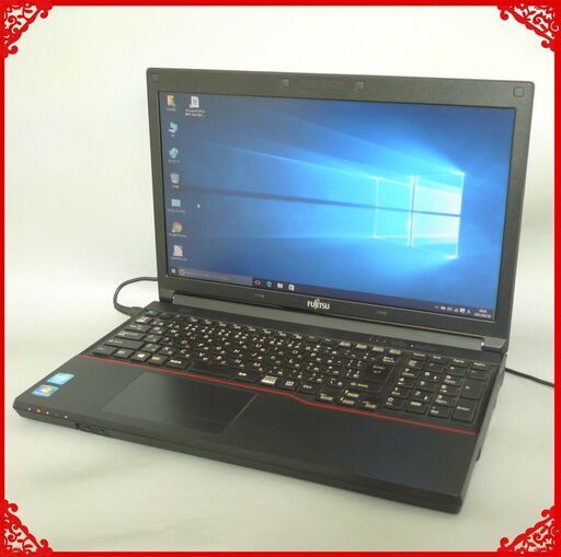 初心者向け ノートパソコン 中古動作良品 15.6型 富士通 A553/G Celeron 4GB 320G DVDRW 無線 Bluetooth Windows10 Office 即使用可