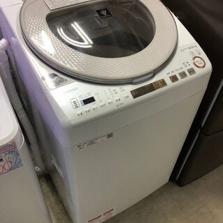 ☆中古激安！　SHARP　シャープ　9kg　全自動洗濯機　プラズマクラスター付き！　2018年製　ES-TX９A-N　【KBF037】￥31,800！！
