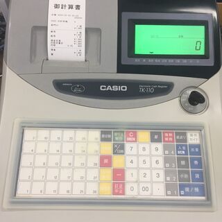 本物の CASIO レジスター 設定込み TK-110 飲食仕様 2651 2055 - htii