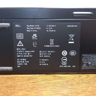 2019年製 DELL デスクトップPC i5-9400 8GB 1TBHDD inspiron 3470 No.2