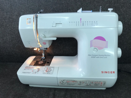 ［決まりました］ロックカッター内蔵 SINGER家庭用ミシン SH597美品
