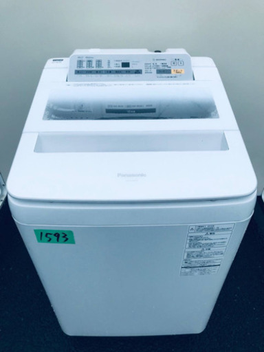 ‼️8.0kg‼️1593番 Panasonic✨全自動電気洗濯機✨NA-FA80H3‼️