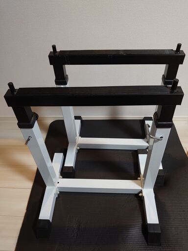 【値下げ】スクワットラック・マルチパーパスフォールディングベンチ・セーフティーラックワイドタイプ 値下げ】スクワットラック・マルチパーパスフォールディングベンチ