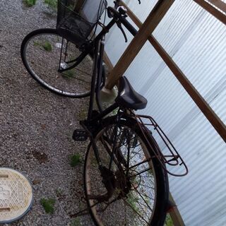 黒の自転車です！