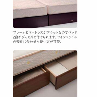 フレームのみ シモンズベッド シングル収納付