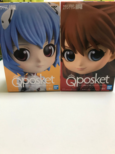 エヴァ　Qposフィギュア　綾波\u0026アスカset 新品未開封