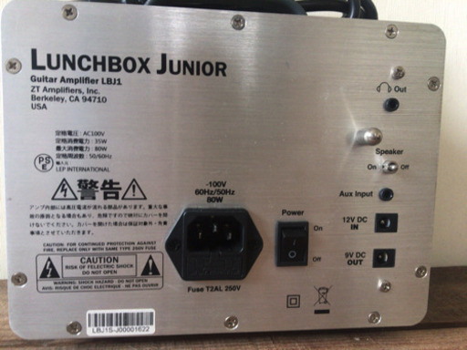 ZT AMP LUNCHBOX junior LBJ1 小型ギターアンプ（lunchbox Jrレビュー）