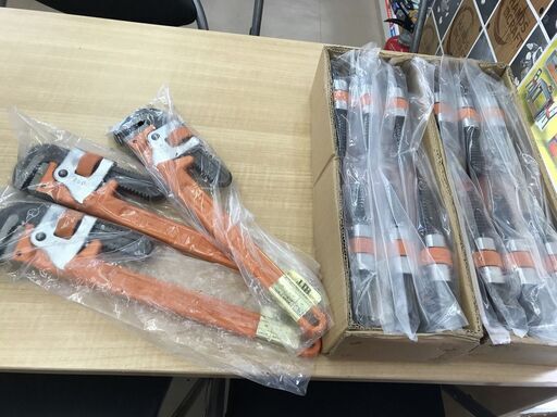 【引取限定】HIT　パイプレンチ　PWB450　未使用【うるま市田場】