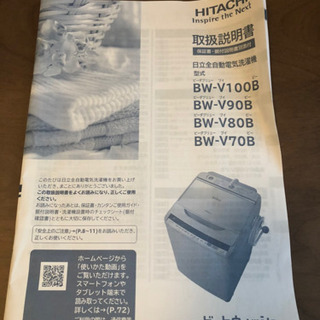 2017年製　日立自動洗濯機！