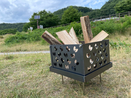 【Wu FIRE】オリジナルHIPHOP焚き火台　キャンプ　黒革鉄製　受注生産 Wu FIRE】オリジナルHIPHOP焚き火台 キャンプ 黒革鉄製 受注生産