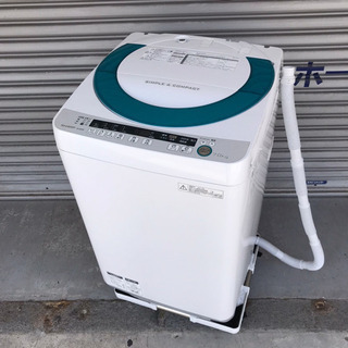 5426 シャープ 7.0kg 全自動洗濯機 SHARP ES-GE70P-G